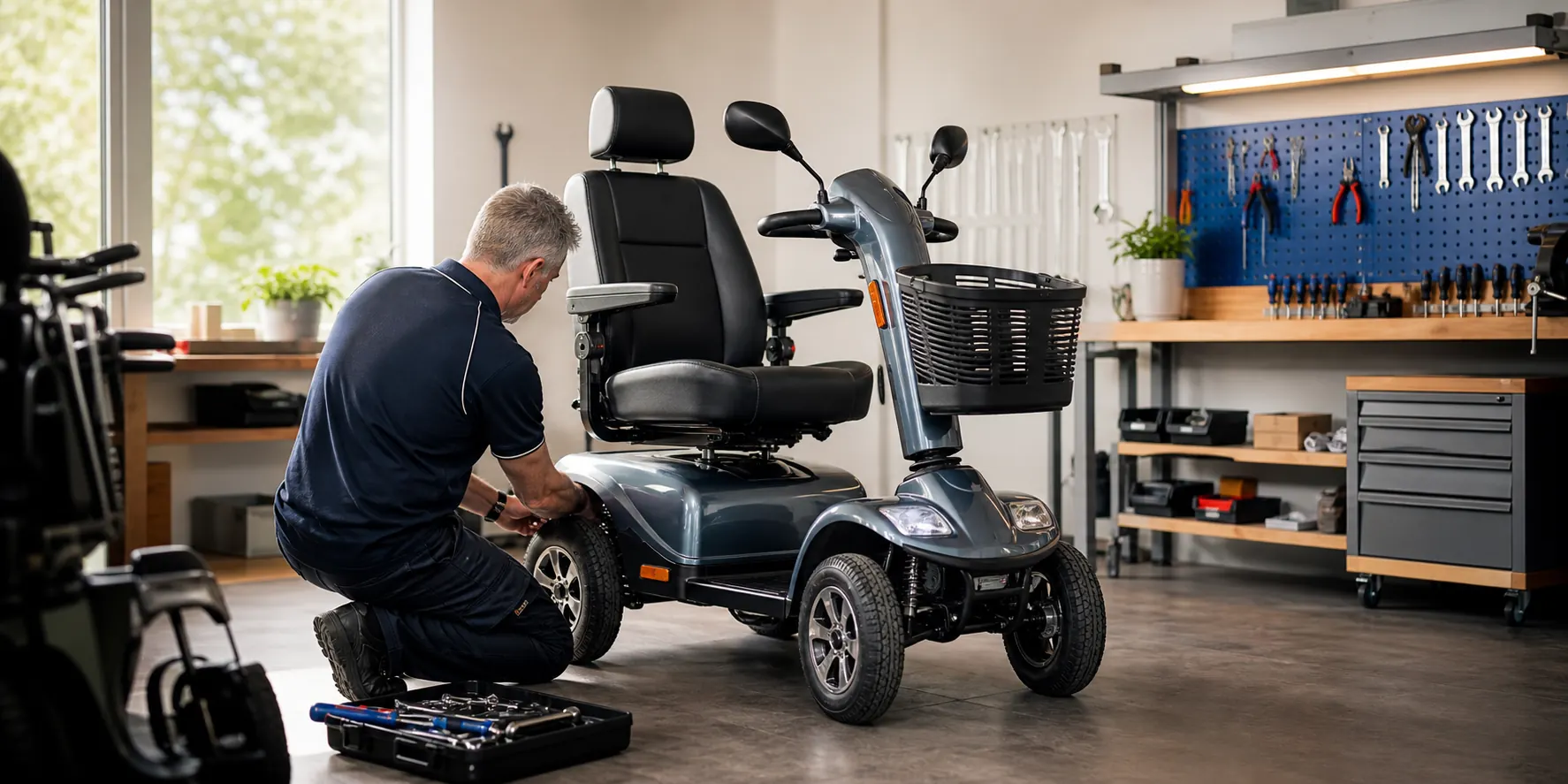 Scootmobielonderhoud bij Gezondheid Centraal in Haps